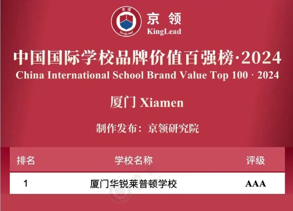 福建省国际化学校中的高端黑马：厦门华锐莱普顿学校