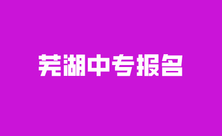 芜湖中专报名