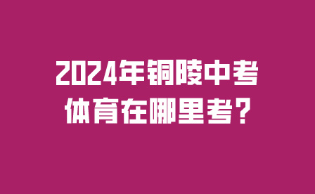 2024年铜陵中考体育在哪里考