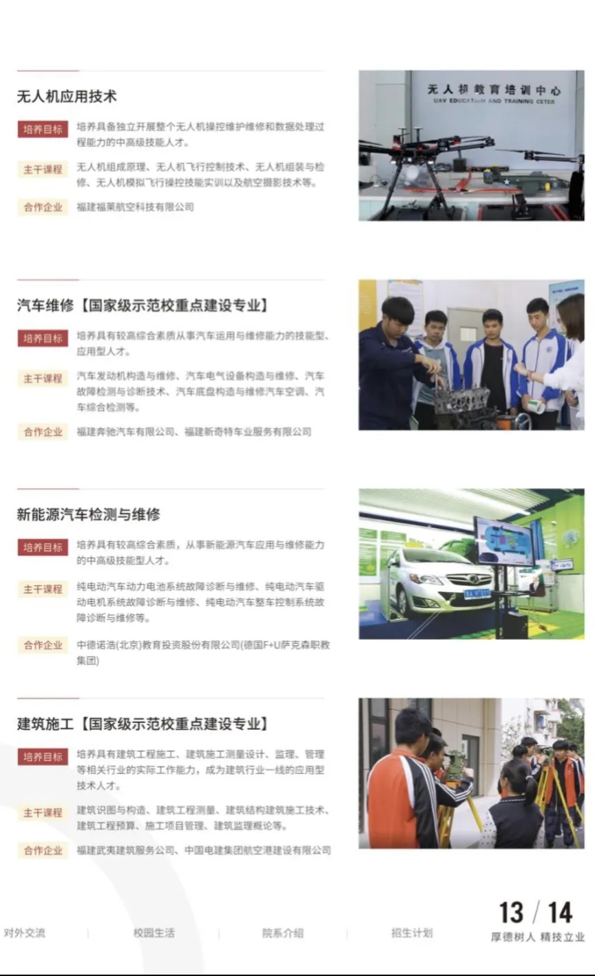 福建技师学院2024年招生简章