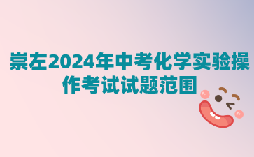 崇左2024年中考化学