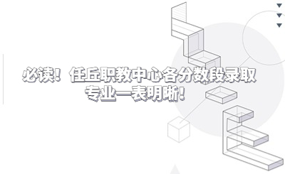 必读!任丘职教中心各分数段录取专业一表明晰!