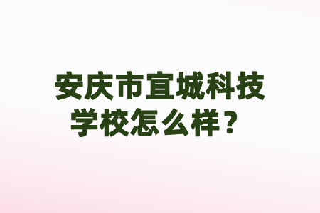 安庆市宜城科技学校怎么样?
