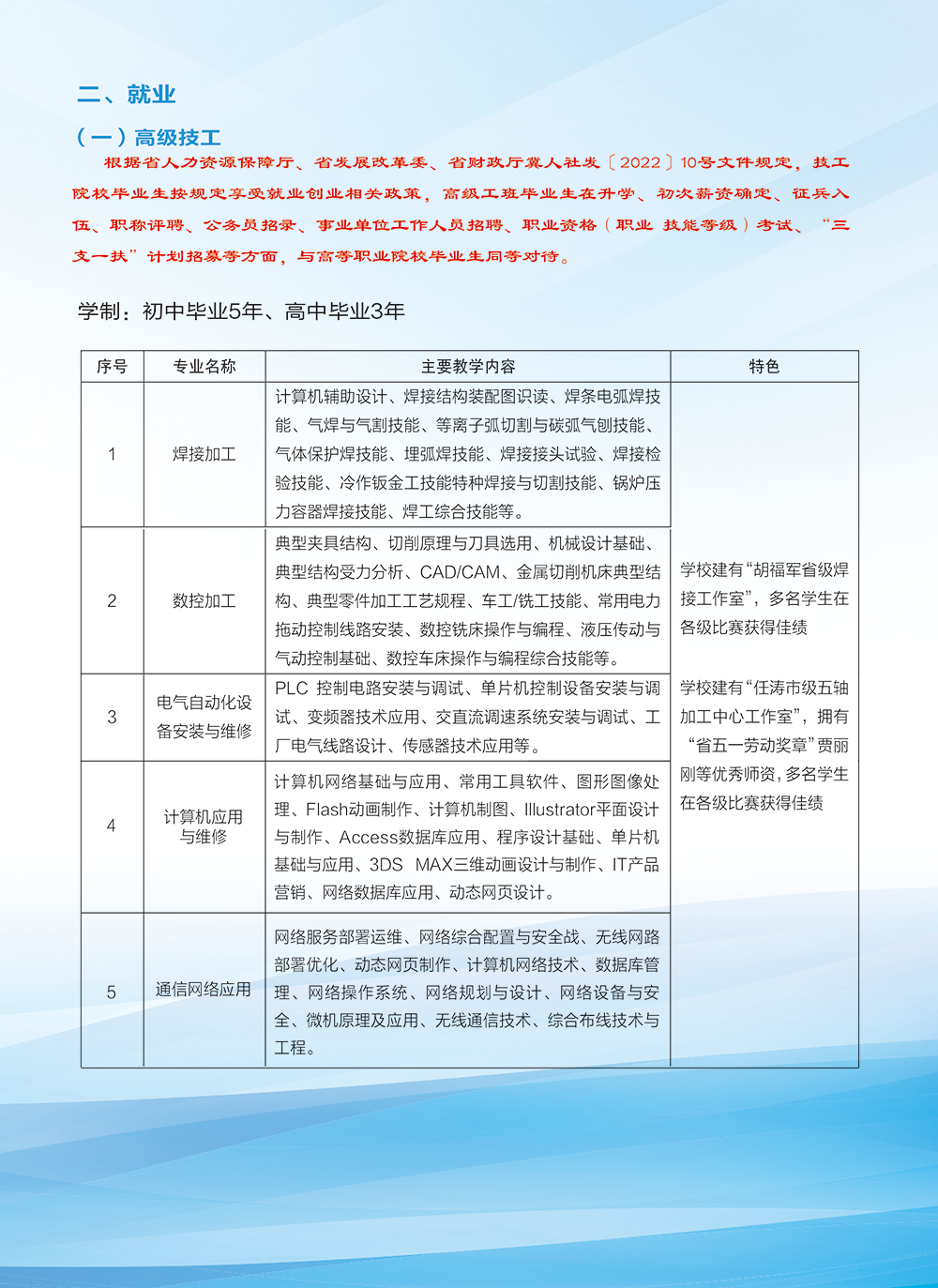 张家口煤矿机械制造高级技工学校（张家口工程技术学校）2026年招生简章
