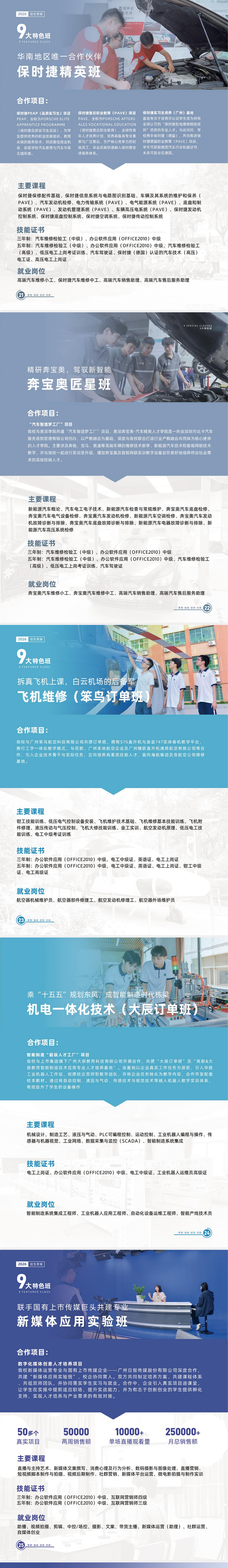 广东省高新技术高级技工学校2026九个特色班型介绍